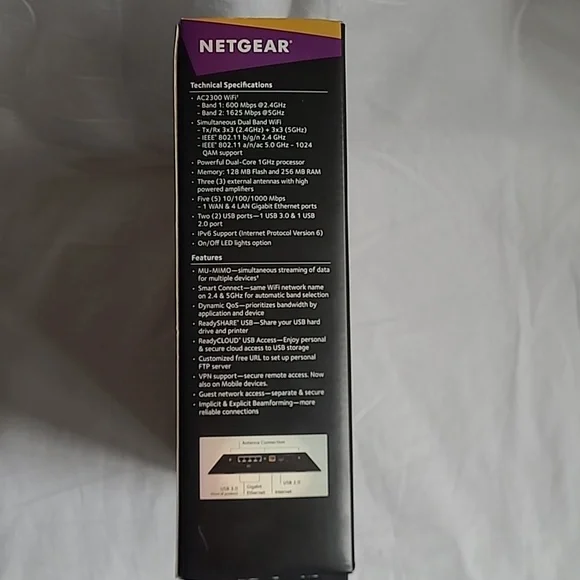 Netgear Nighthawk AC2300 Smart WiFi Router (Model #R7000P) - Picture 7 of 12